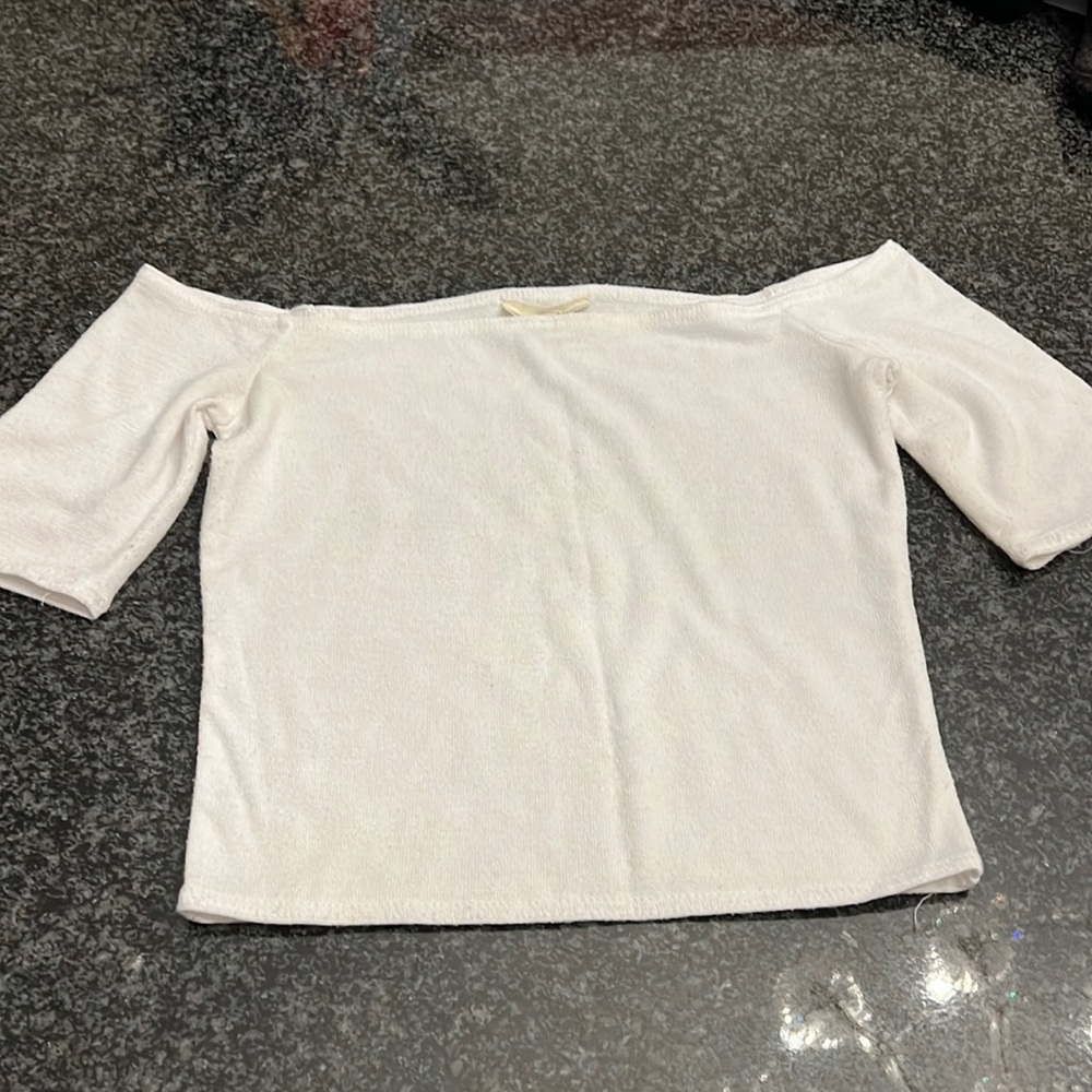 WILFRED CROP TOP XS WHITE/CREAM
